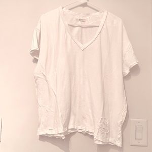 Free People We The Free v-neck distressed tee